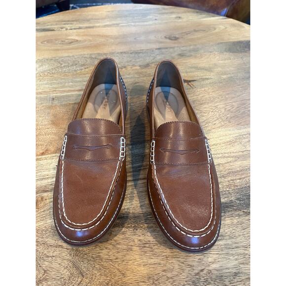 Sperry Seaport STS81928 Leather Penny Loafer Shoes Dark Brown Women's Size US 11 - Picture 4 of 8